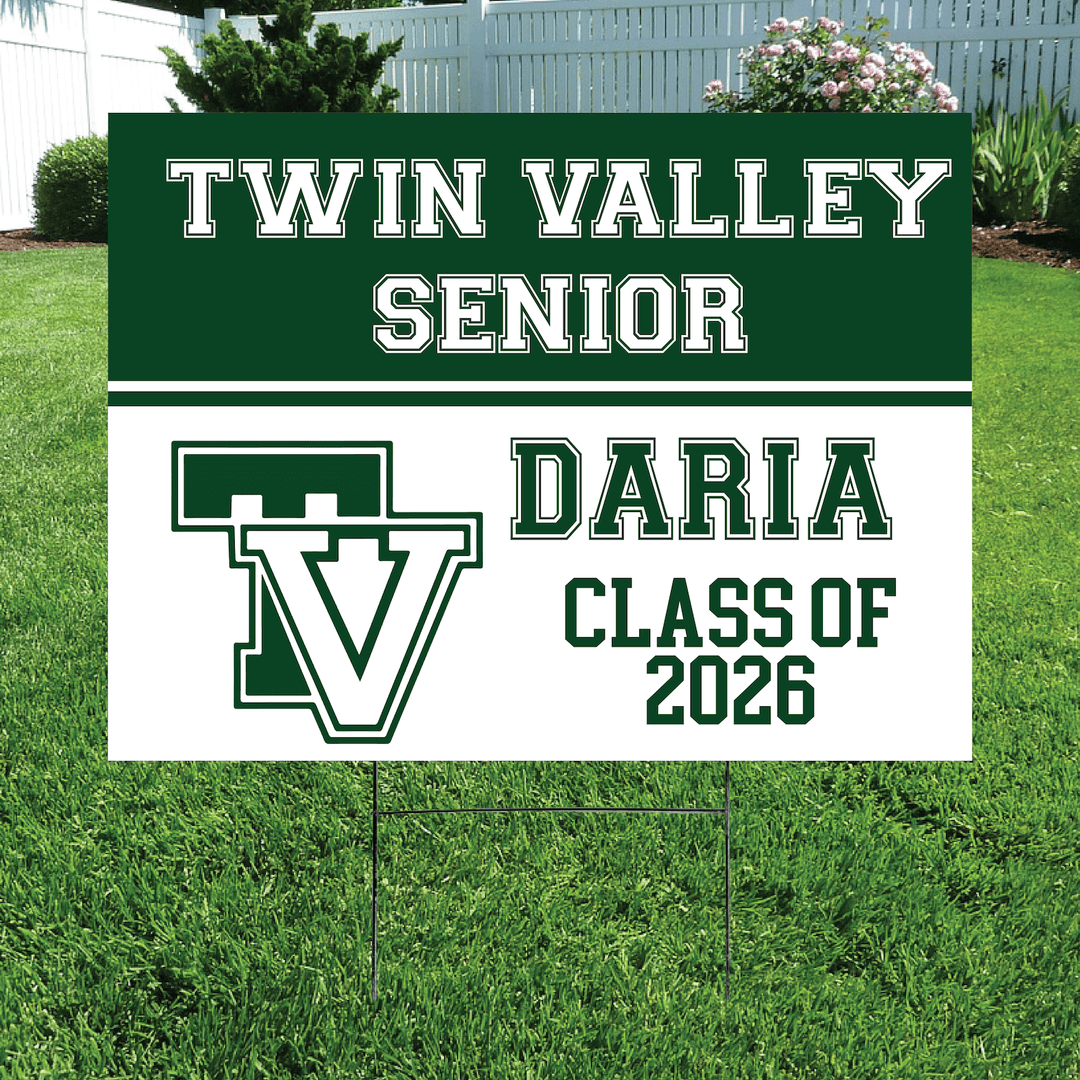Class of 2026 Twin Valley Senior Yard Signs