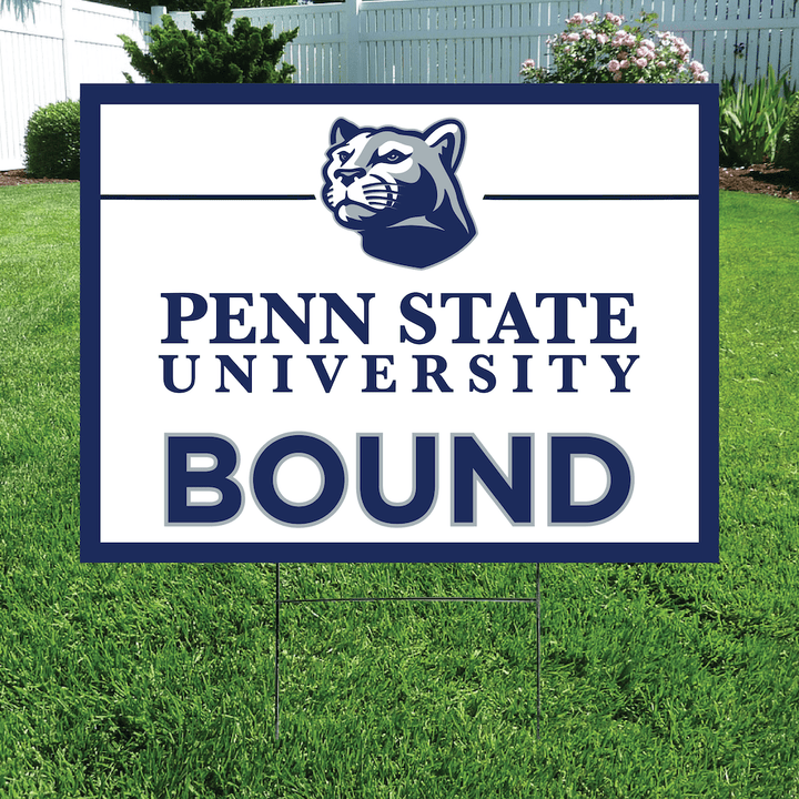 College Bound Mascot Yard Sign