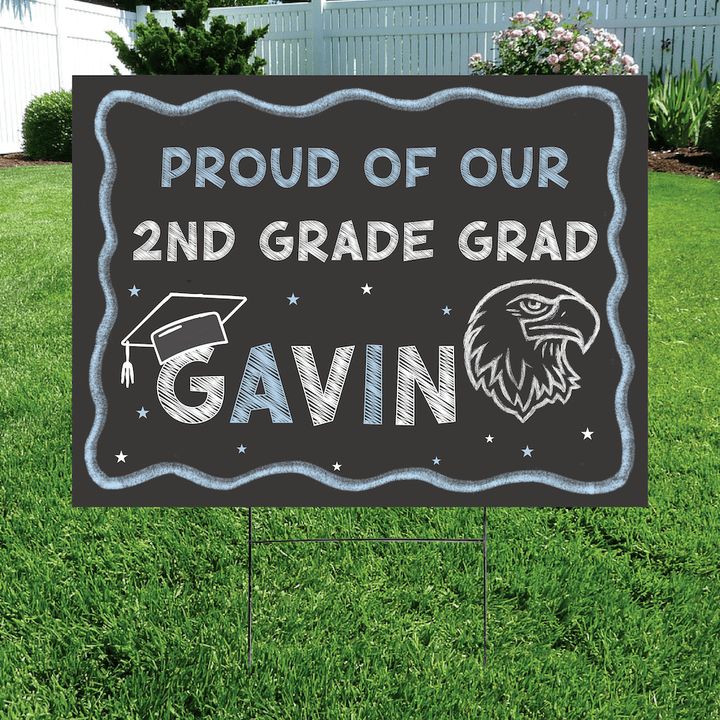 Chalkboard Grad Yard Sign