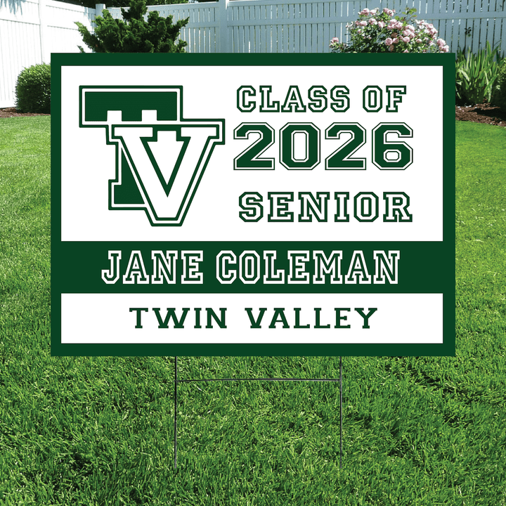 Class of 2026 Twin Valley Senior Yard Signs