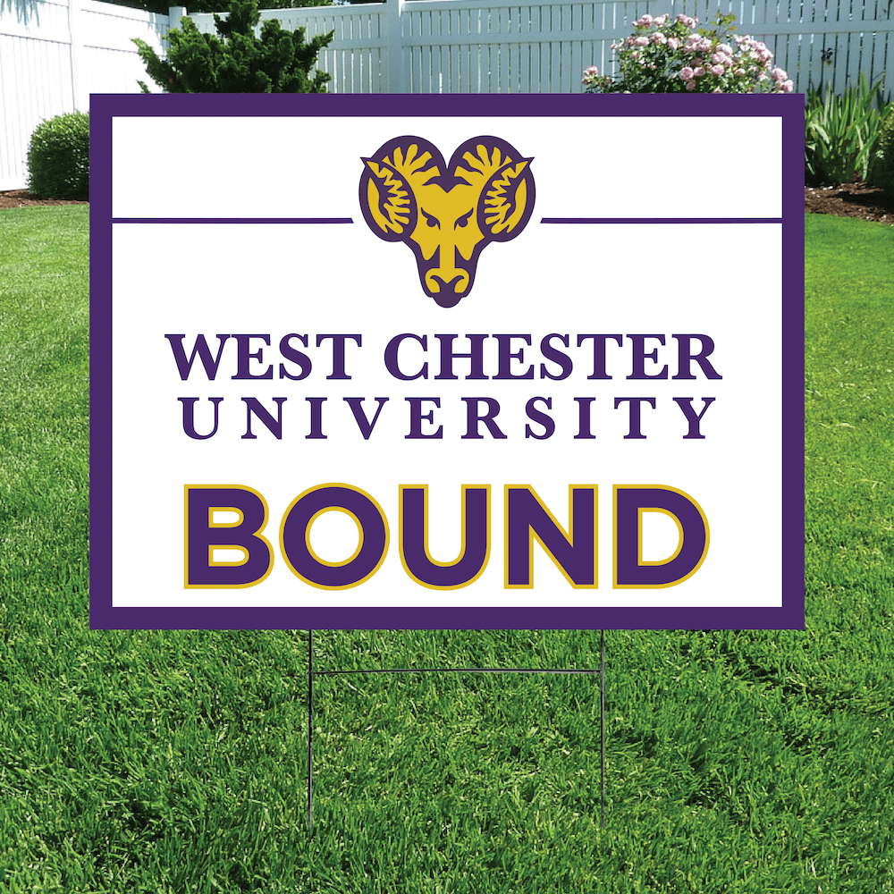 College Bound Mascot Yard Sign