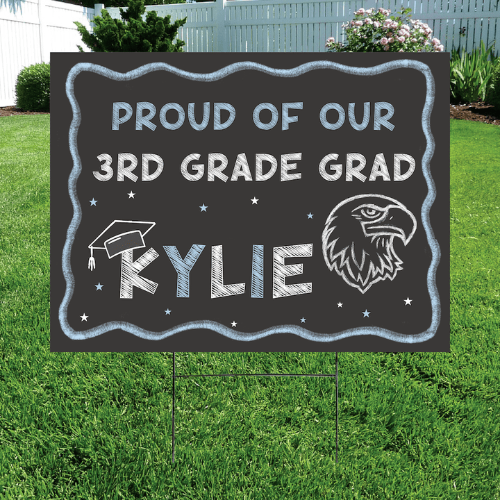 Chalkboard Grad Yard Sign
