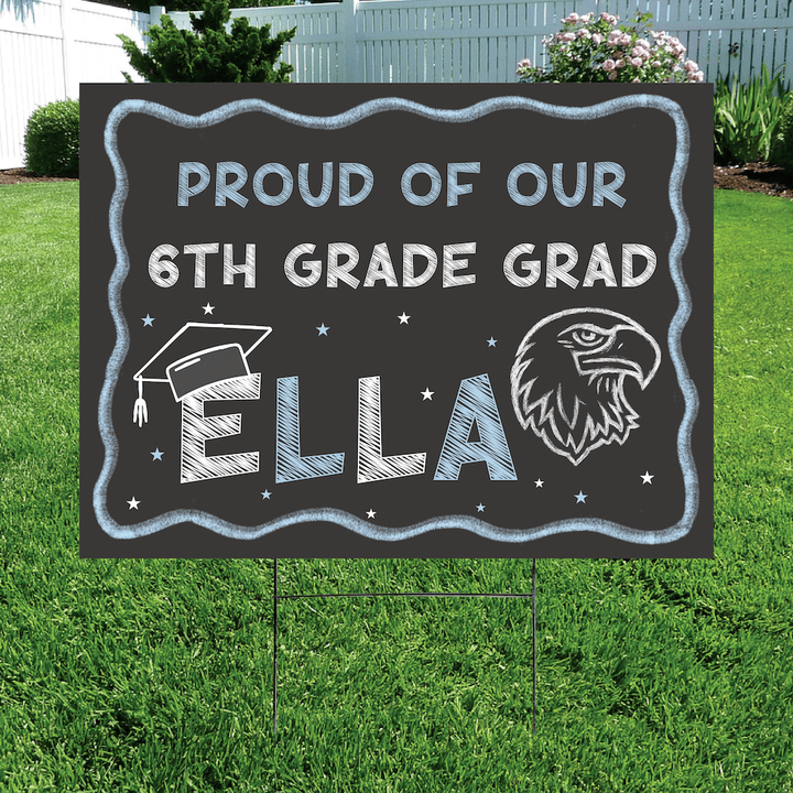 Chalkboard Grad Yard Sign