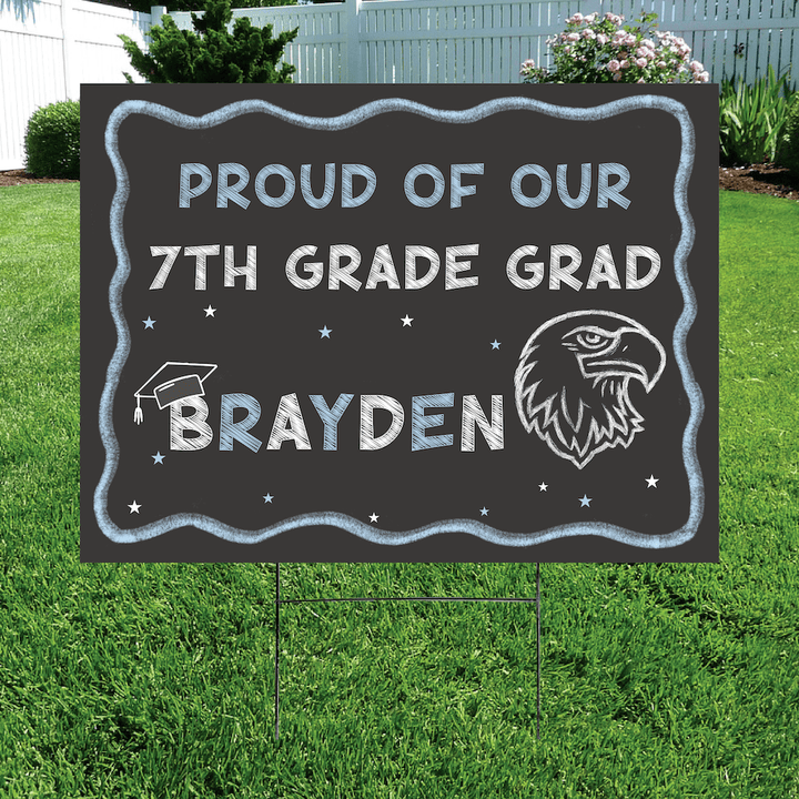 Chalkboard Grad Yard Sign