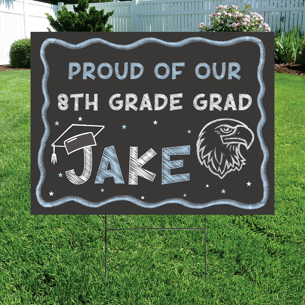 Chalkboard Grad Yard Sign