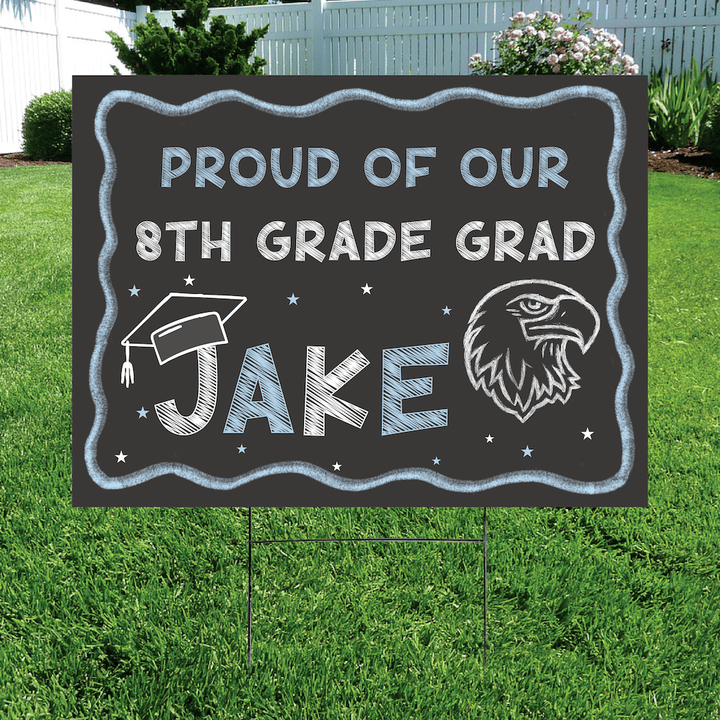 Chalkboard Grad Yard Sign