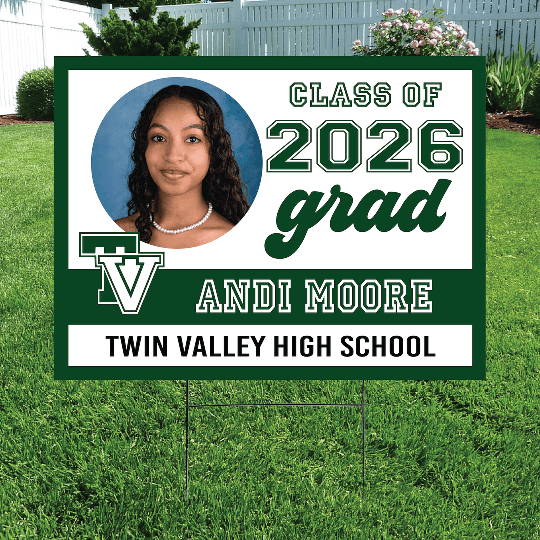 Class of 2026 Twin Valley Graduate Yard Signs