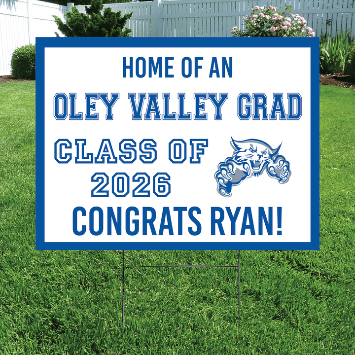 Class of 2026 Oley Valley Graduate Yard Signs