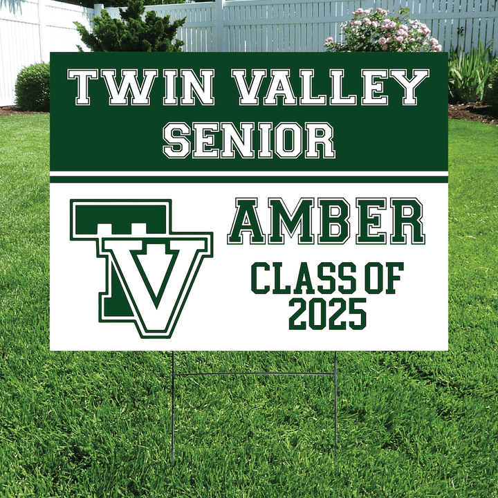 Class of 2025 Twin Valley Senior Yard Signs