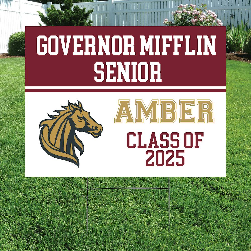 Class of 2025 Governor Mifflin Senior Yard Signs