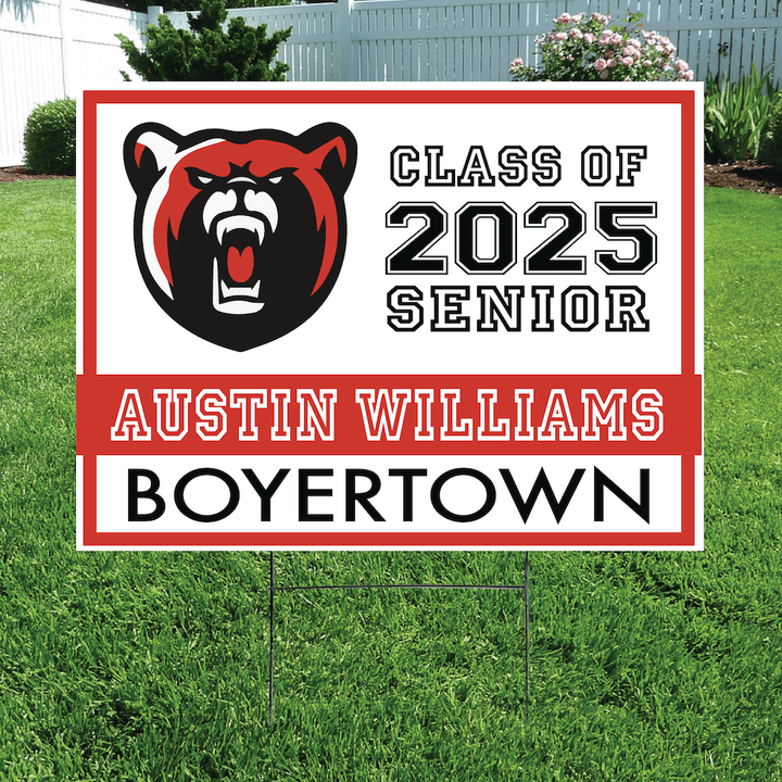 Class of 2025 Boyertown Senior Yard Signs