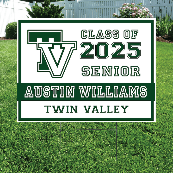 Class of 2025 Twin Valley Senior Yard Signs