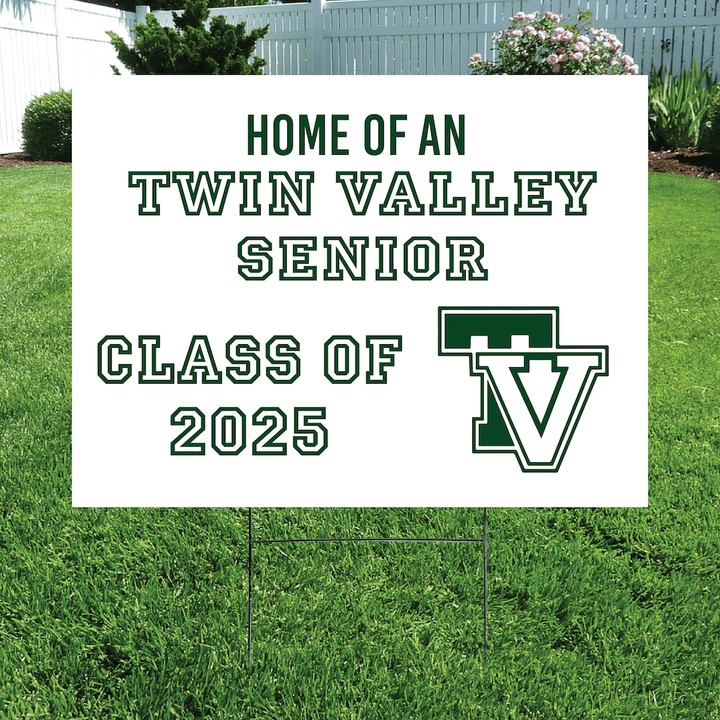 Class of 2025 Twin Valley Senior Yard Signs