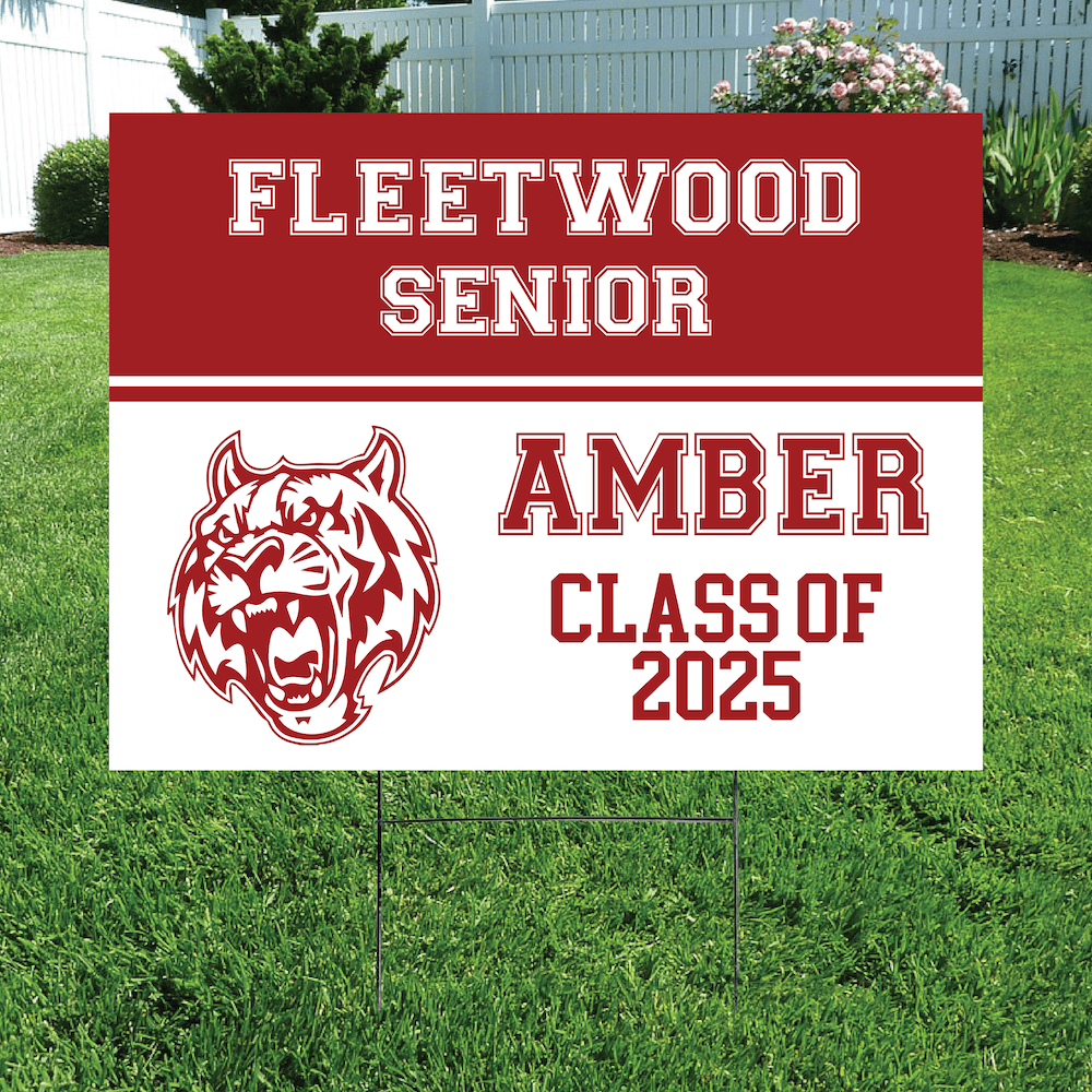 Class of 2025 Fleetwood Senior Yard Signs