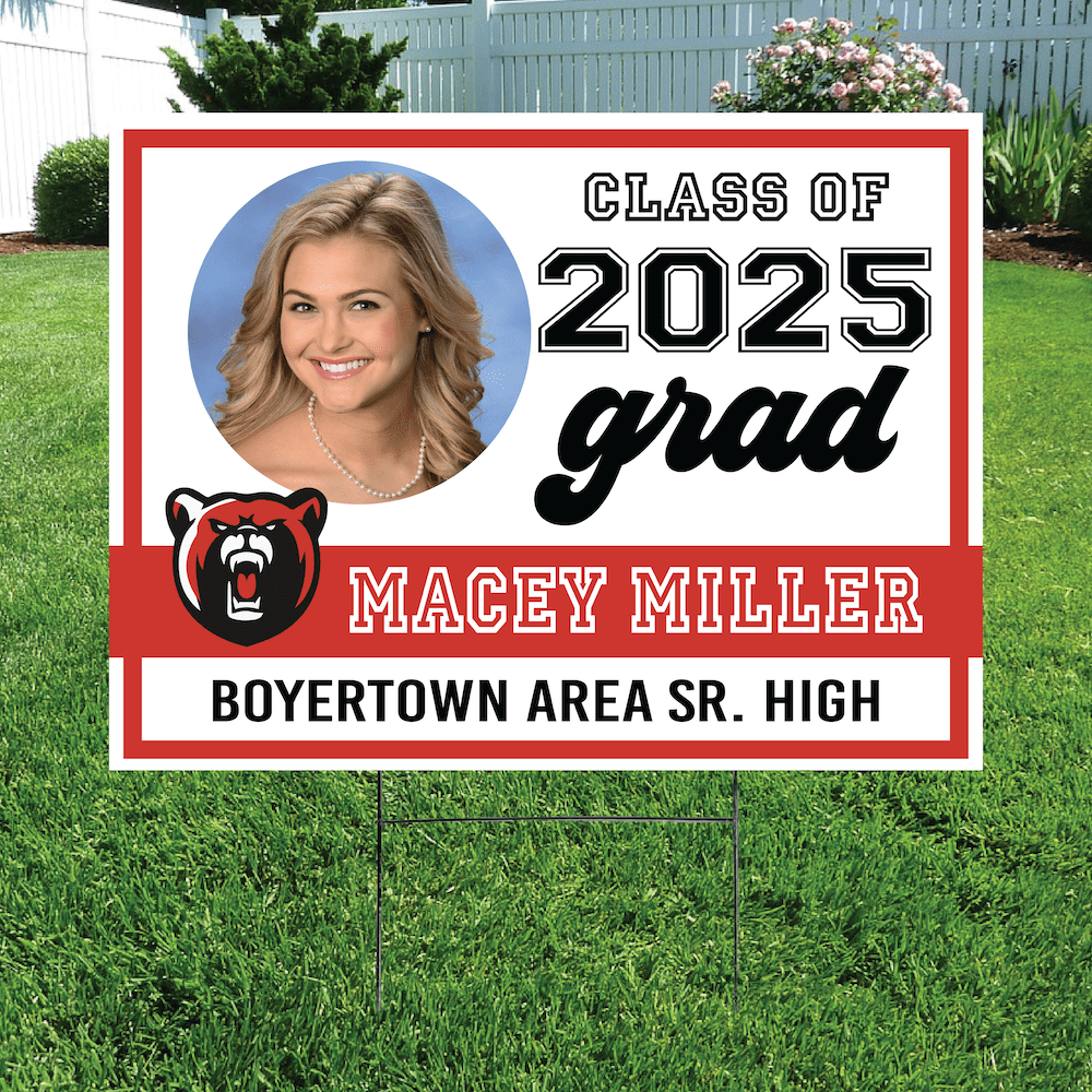 Class of 2025 Boyertown Graduate Yard Signs