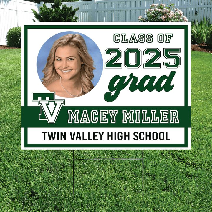 Class of 2025 Twin Valley Graduate Yard Signs