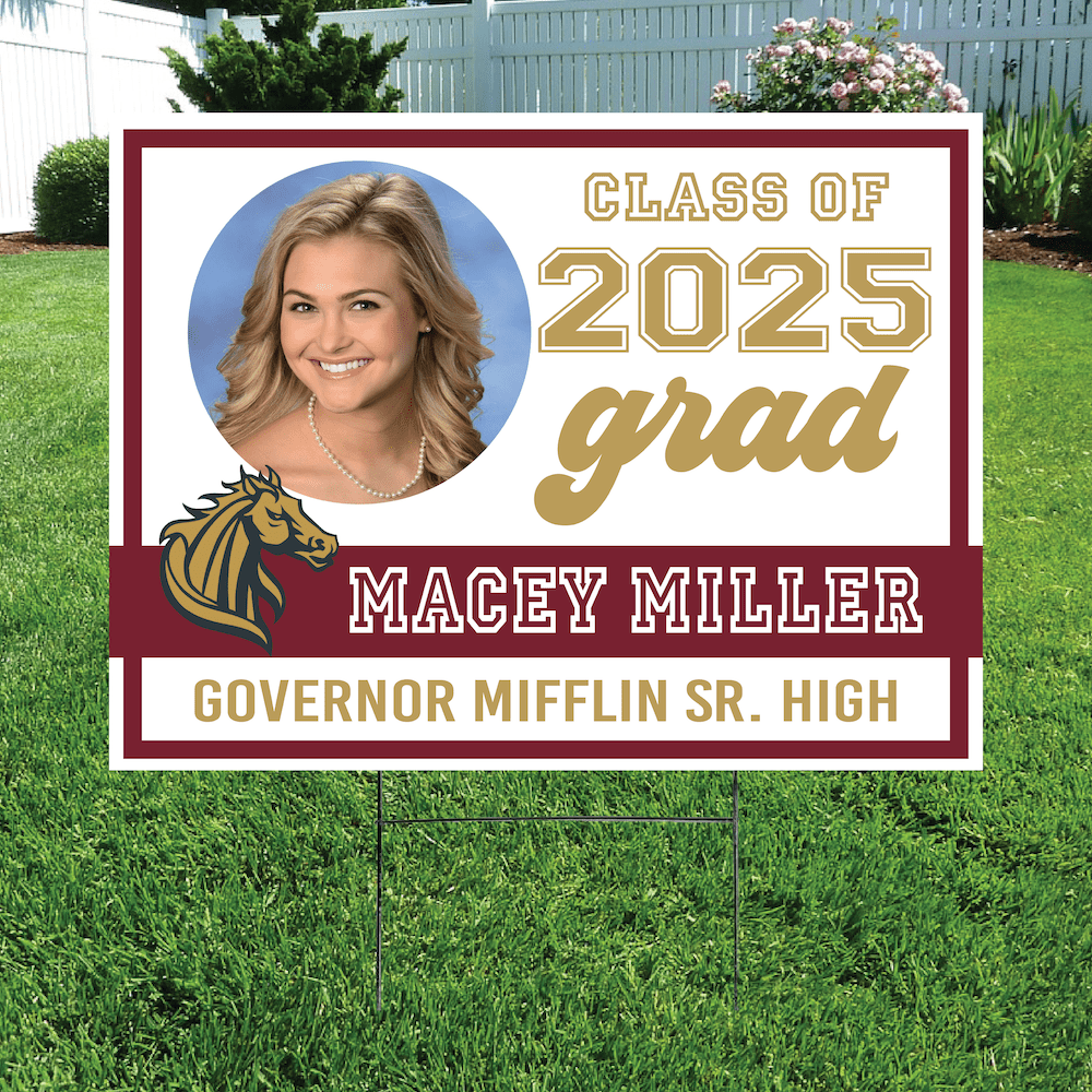 Class of 2025 Governor Mifflin Graduate Yard Signs