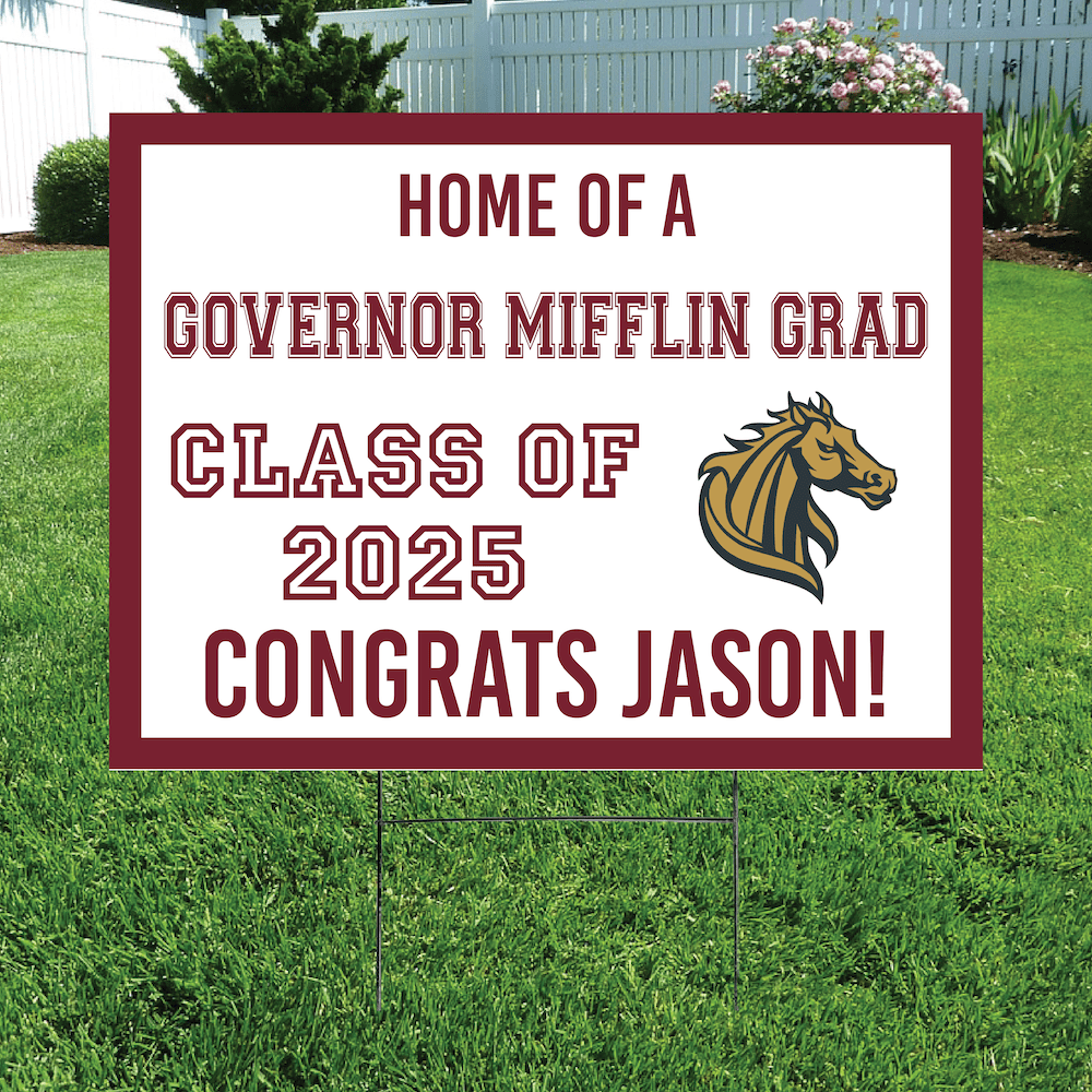 Class of 2025 Governor Mifflin Graduate Yard Signs