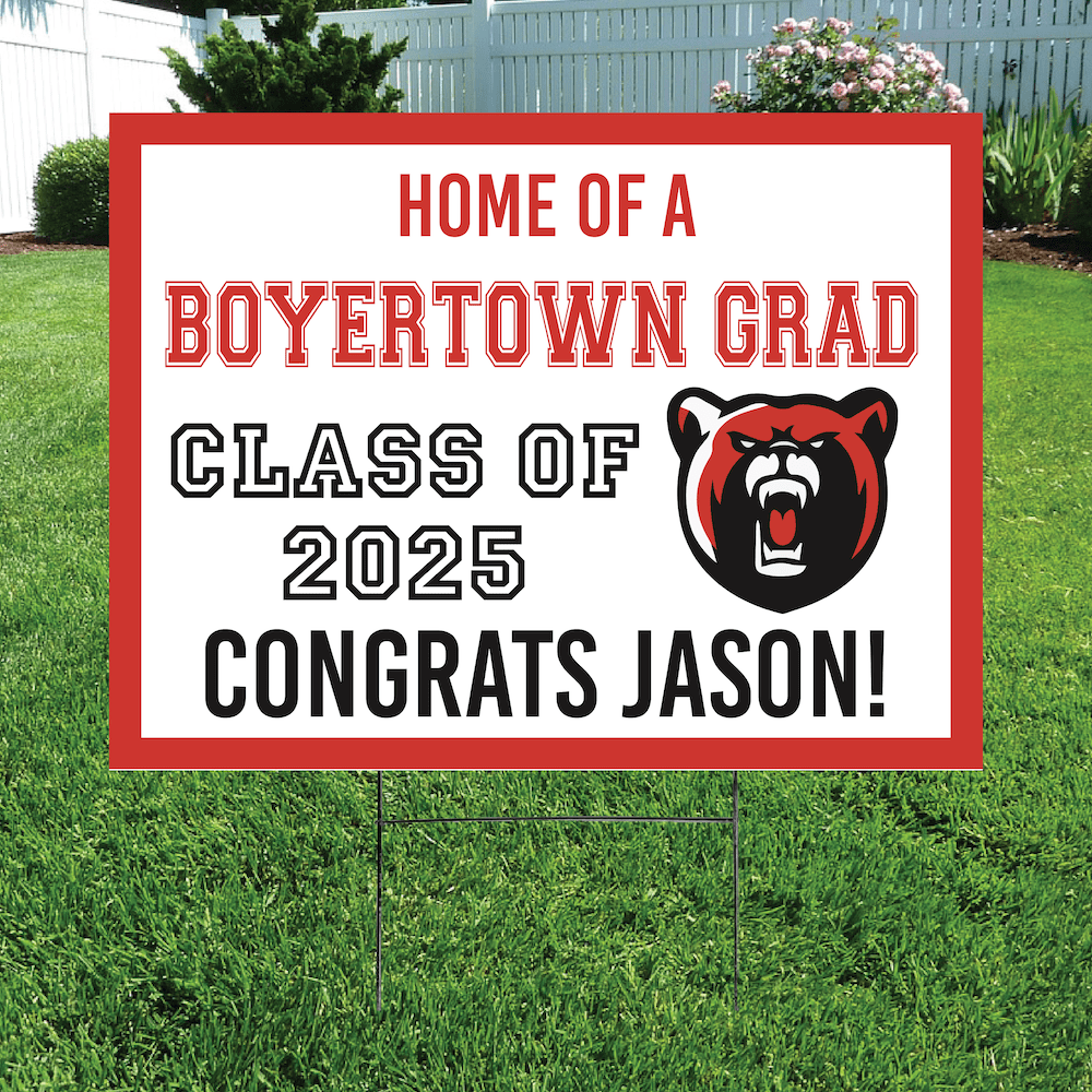 Class of 2025 Boyertown Graduate Yard Signs