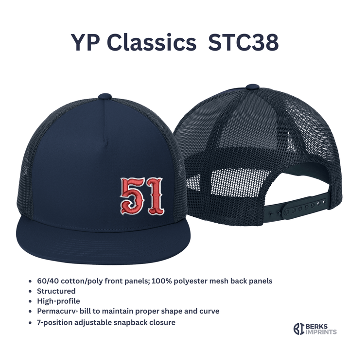 Custom Fire Department Number Embroidered Hat