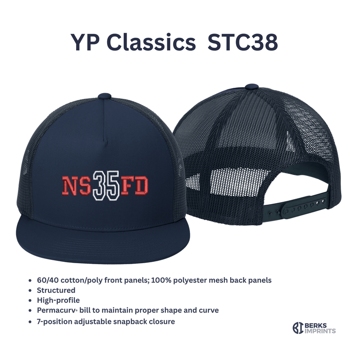 Varsity Fire Department Hat – Personalized Custom Embroidered