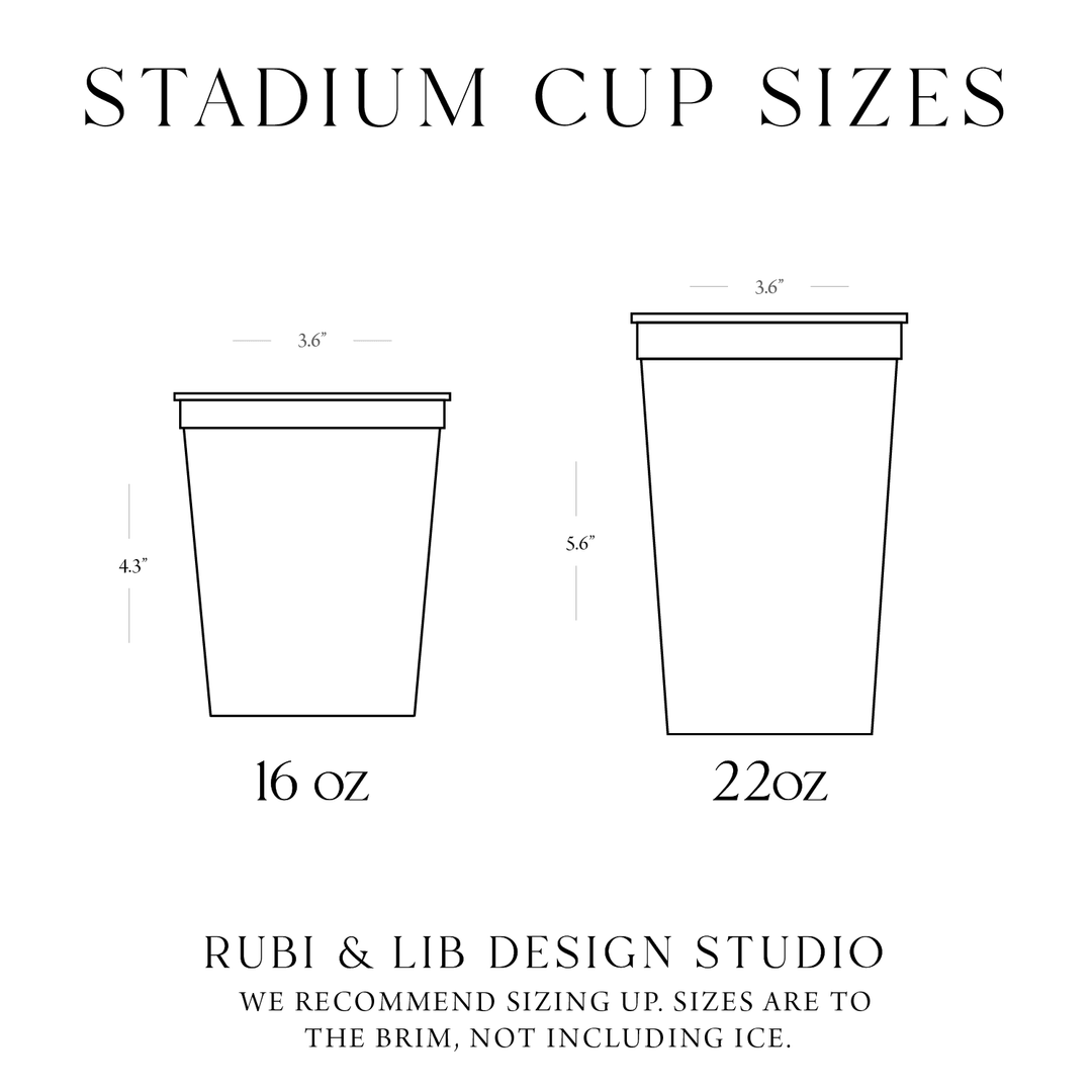 Graduation Personalized Stadium Plastic Cups - Cup - Stadium
