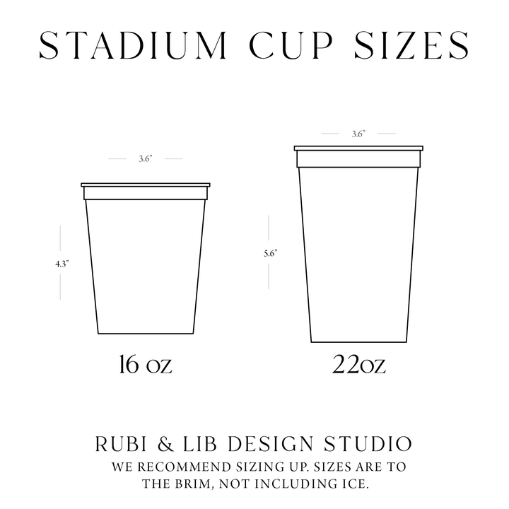 Graduation Personalized Stadium Plastic Cups - Cup - Stadium