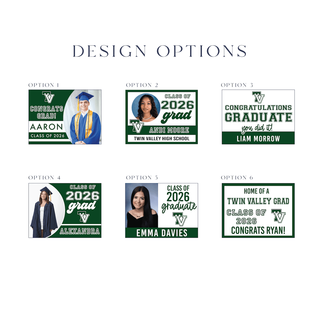 Class of 2026 Twin Valley Graduate Yard Signs