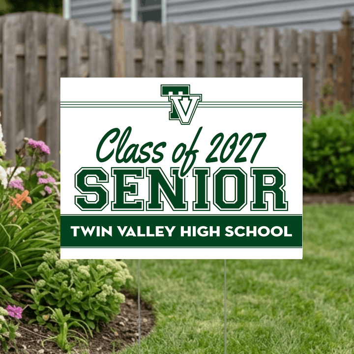 Twin Valley senior yard sign