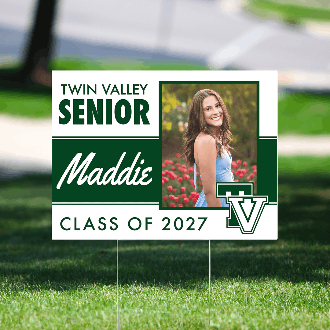 Twin Valley senior yard sign