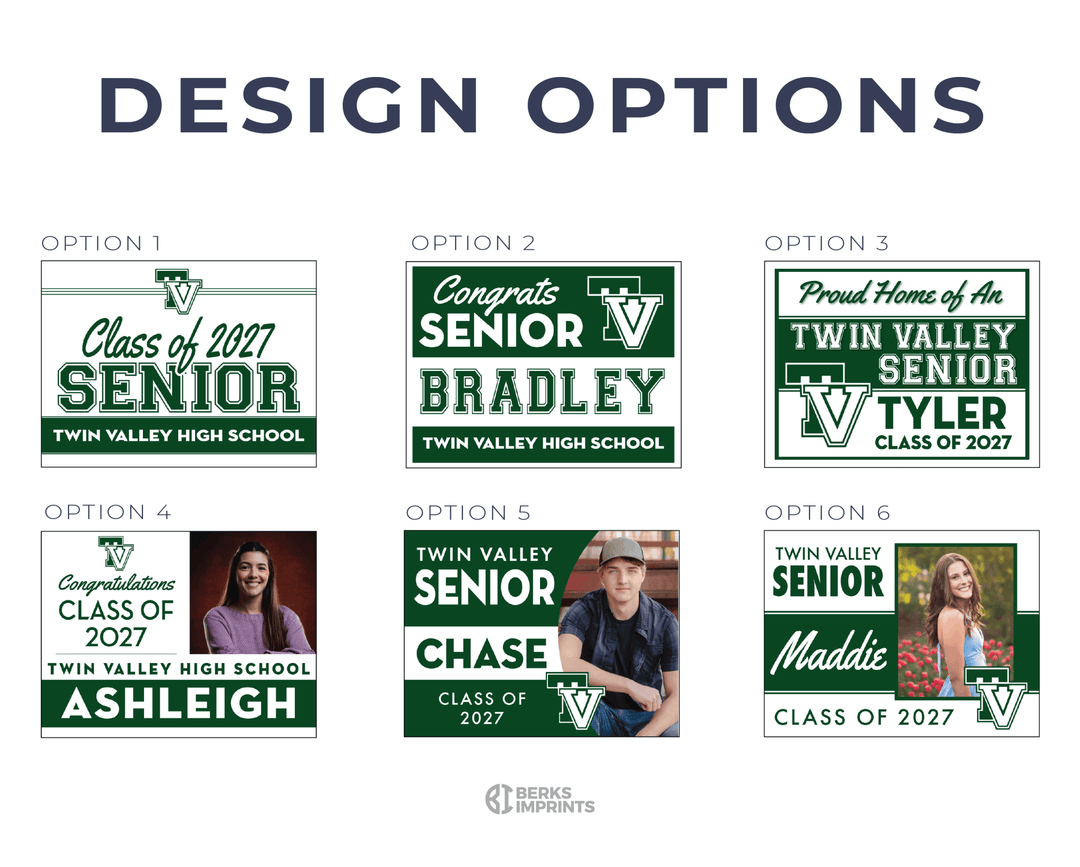 Twin Valley senior yard sign