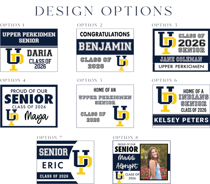 Class of 2026 Upper Perkiomen Senior Yard Signs
