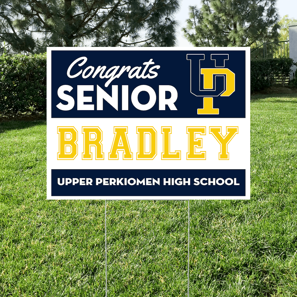 Upper Perkiomen senior yard sign