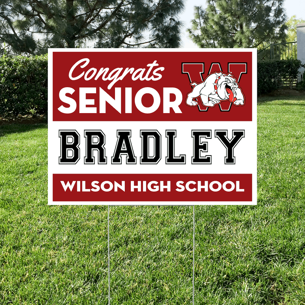 Wilson senior yard sign