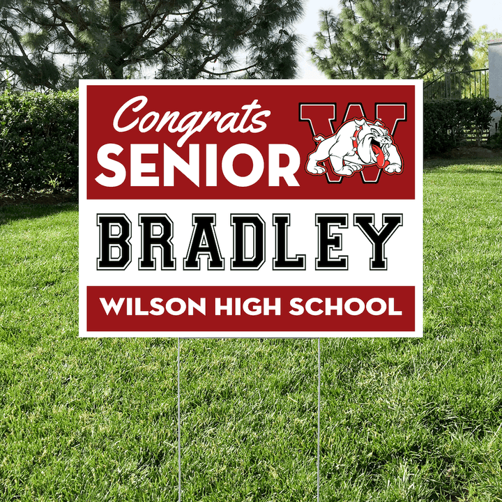 Wilson senior yard sign