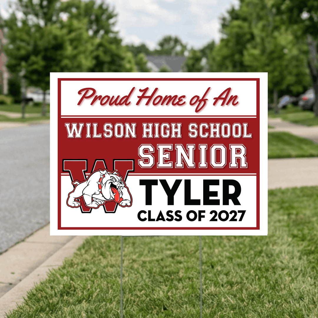 Wilson senior yard sign