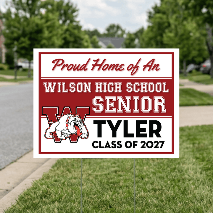 Wilson senior yard sign