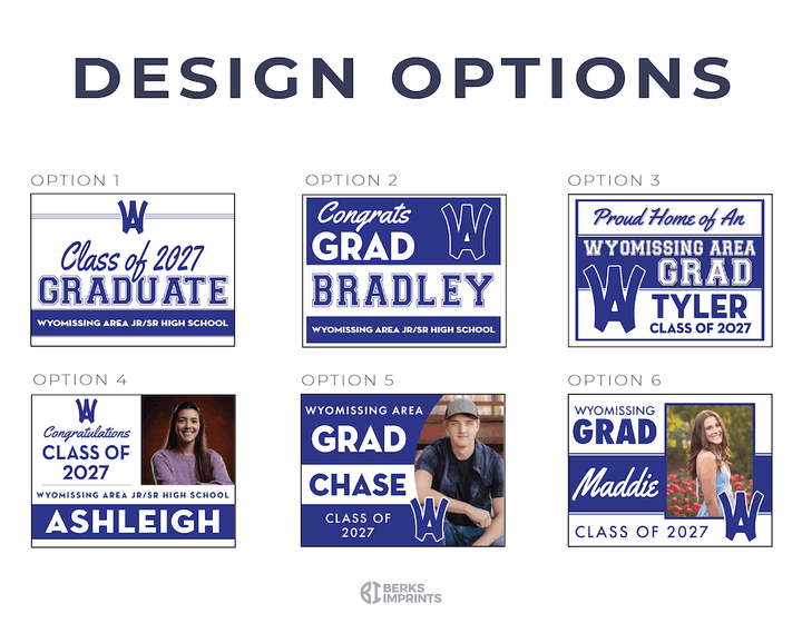 Class of 2027 Wyomissing Graduate Yard Signs