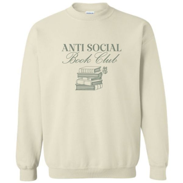 Anti Social Stacked Book Club Sweatshirt