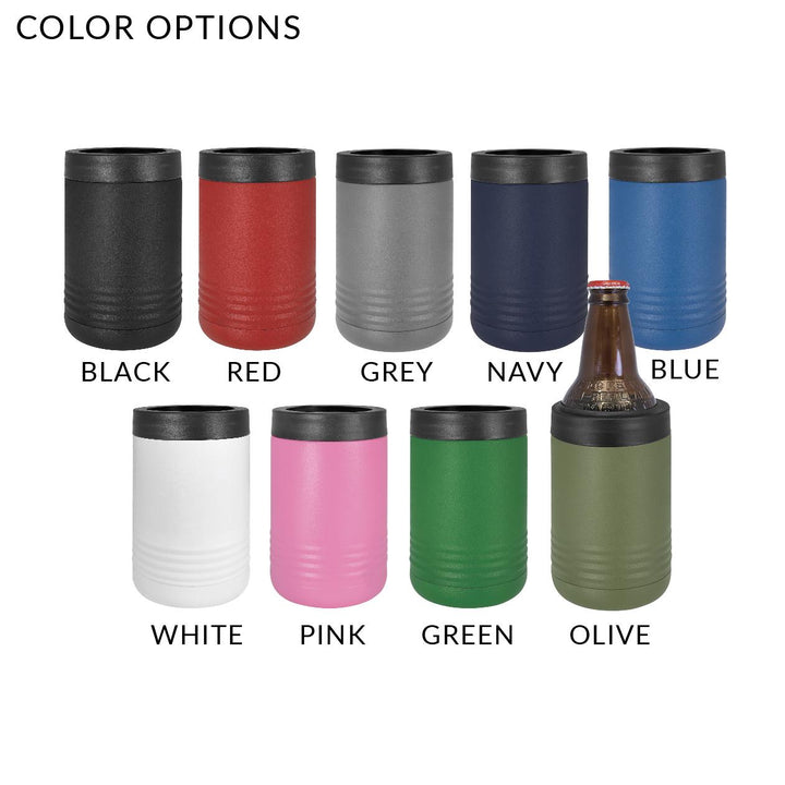 Thin Red Line Firefighter Can Cooler – Personalized with Fire Department Initials & Name