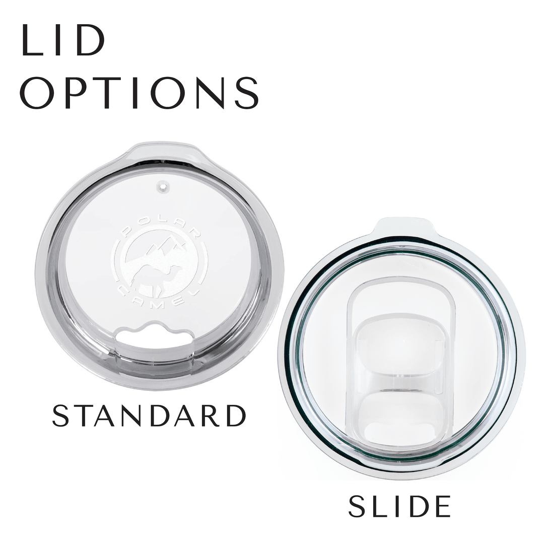 Standard dome lid and slide lid options