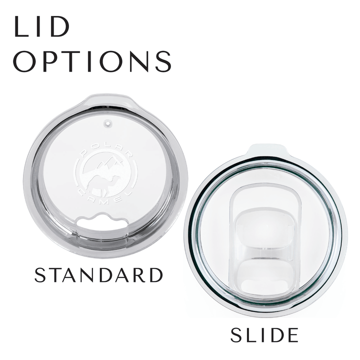 Standard dome lid and slide lid options