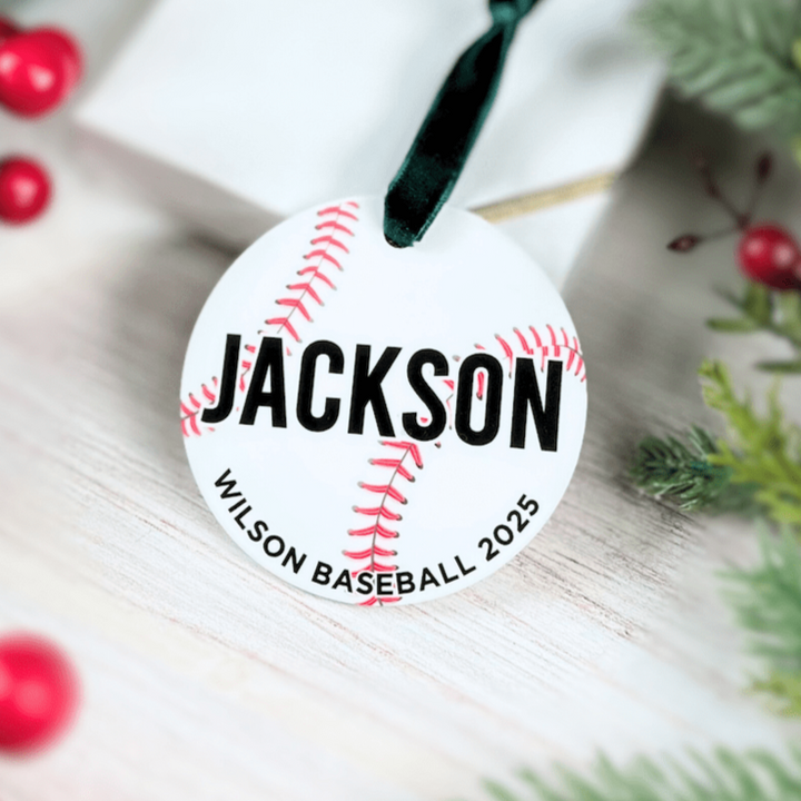 Personalized Baseball Acrylic Ornament