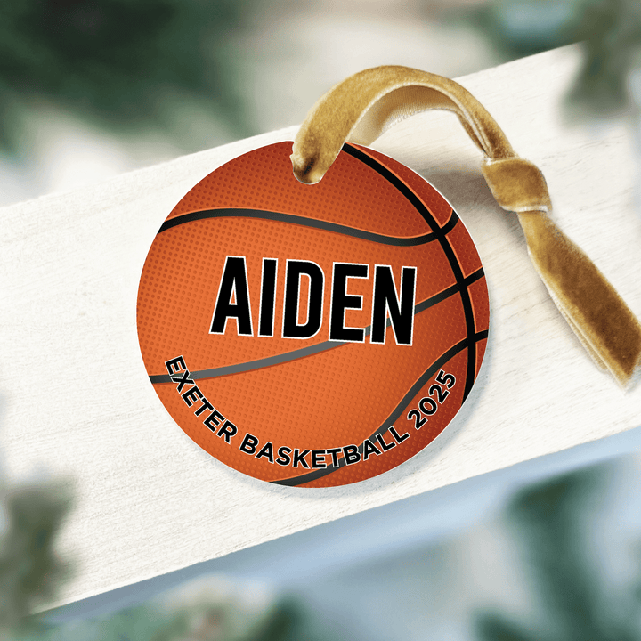 Exeter Basketball Personalized Ornament