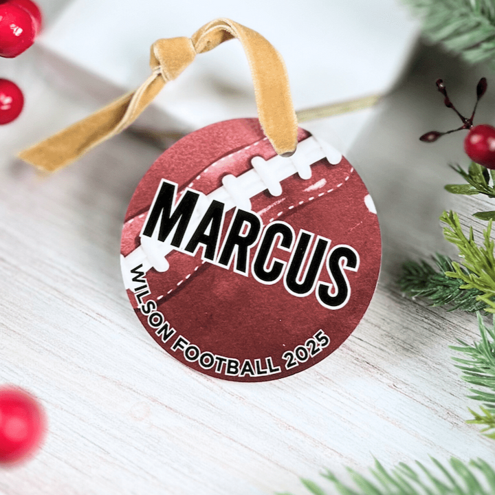 Personalized Football Acrylic Ornament