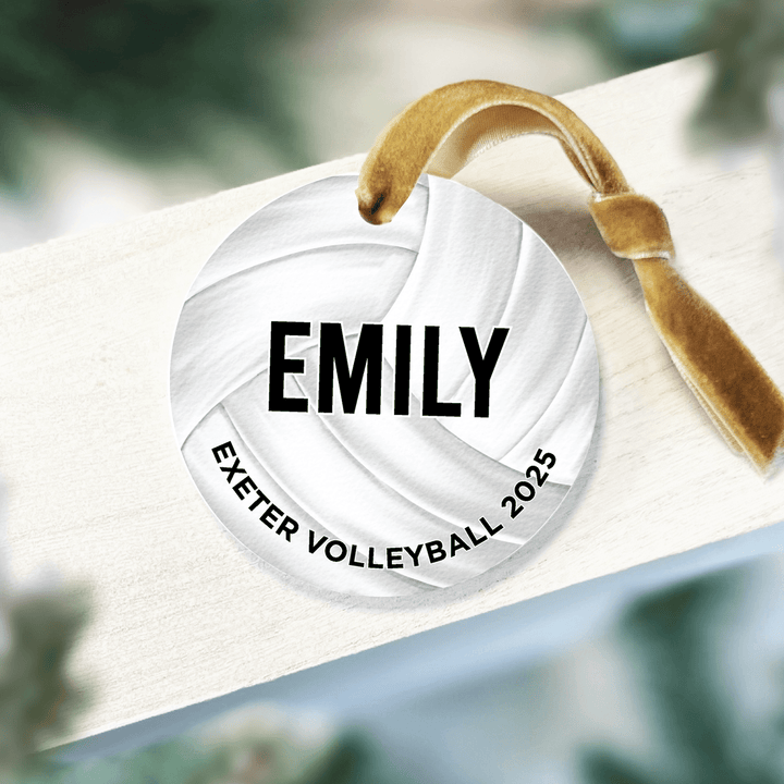 Exeter Volleyball Personalized Ornament