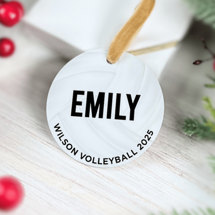 Personalized Volleyball Acrylic Ornament