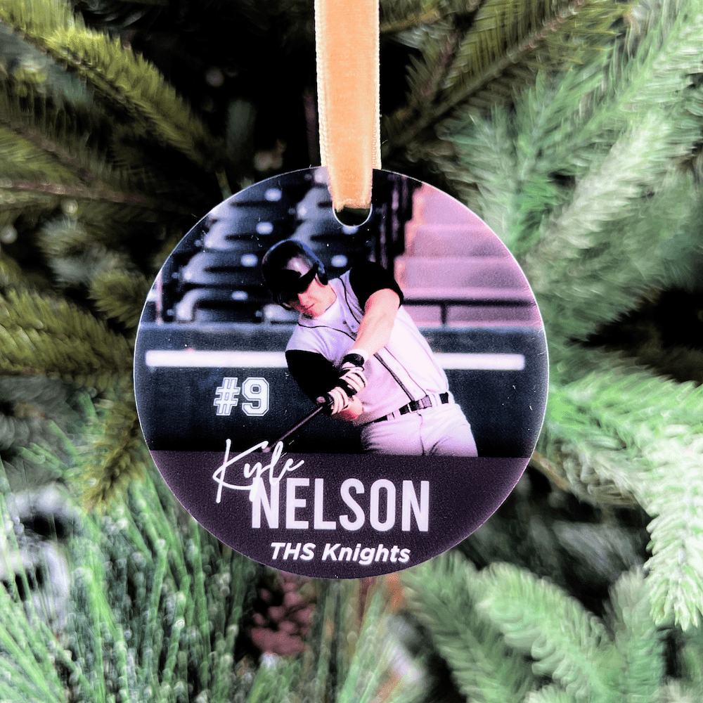 Personalized Sports Photo Acrylic Ornament