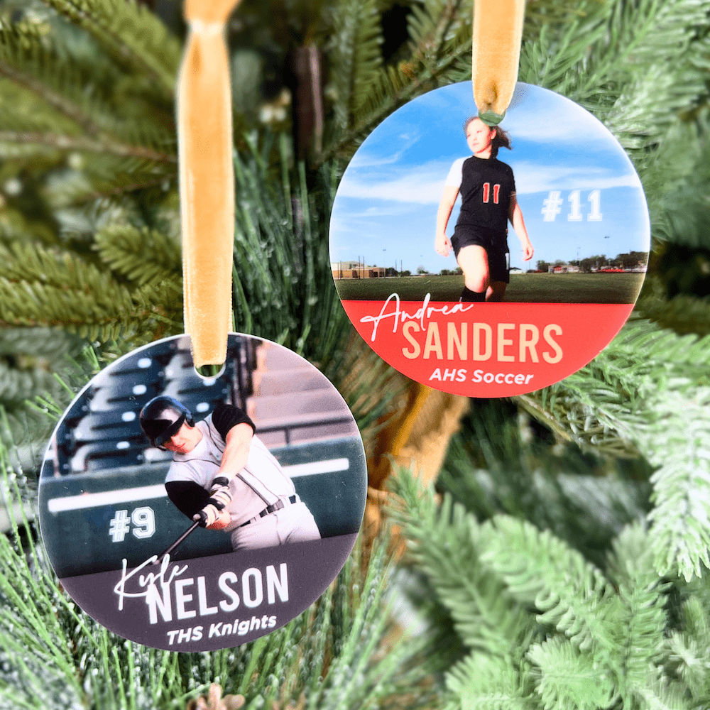 Personalized Sports Photo Acrylic Ornament