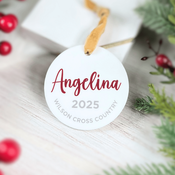 Personalized Sports Ornament – Custom Name, Year & Team